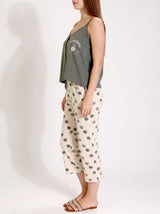 Ensemble Pyjama Femme Kaki & Pantacourt Pois – présentation du modèle, pyjama femme Allure Maroc