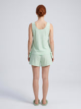 Ensemble Pyjama Femme Menthe Côtelé & Short Assorti – présentation du modèle, pyjama femme Allure Maroc