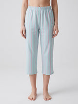 Ensemble Pyjama Femme Menthe Uni & Pantacourt Assorti – détails et finitions, pyjama femme Allure Maroc