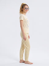 Ensemble Pyjama Femme Miss You Écru & Pantalon Imprimé – présentation du modèle, pyjama femme Allure Maroc