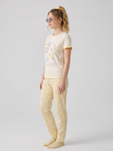 Ensemble Pyjama Femme Miss You Écru & Pantalon Imprimé – coupe et style, pyjama femme Allure Maroc