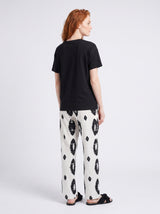 Ensemble Pyjama Femme Noir & Pantalon Abstrait – coupe et style, pyjama femme Allure Maroc