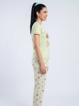 Ensemble Pyjama Femme Only Love Écru & Pantalon Cœurs – coupe et style, pyjama femme Allure Maroc