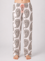 Ensemble Pyjama Femme Pêche Boutonné & Pantalon Cachemire – détails et finitions, pyjama femme Allure Maroc