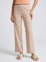 Ensemble Pyjama Femme Pêche & Pantalon Fleuri Pastel – motif et coloris, pyjama femme Allure Maroc
