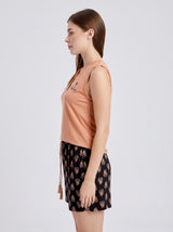 Ensemble Pyjama Femme Pêche Polo & Short Noir Paisley – présentation du modèle, pyjama femme Allure Maroc