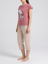 Ensemble Pyjama Femme Rose Cookies & Pantacourt Cœurs – présentation du modèle, pyjama femme Allure Maroc
