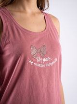 Ensemble Pyjama Femme Rose & Short Mini-Carreaux – présentation du modèle, pyjama femme Allure Maroc