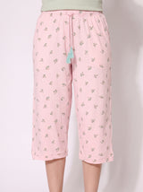 Ensemble Pyjama Femme Sauge M & Pantacourt Rose Imprimé – détails et finitions, pyjama femme Allure Maroc