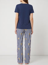 Ensemble Pyjama Femme Sun Marine & Pantalon Rayé – présentation du modèle, pyjama femme Allure Maroc