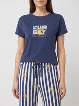 Ensemble Pyjama Femme Sun Marine & Pantalon Rayé – coupe et style, pyjama femme Allure Maroc