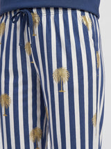 Ensemble Pyjama Femme Sun Marine & Pantalon Rayé – détails et finitions, pyjama femme Allure Maroc