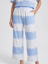 Ensemble Pyjama Femme Tie-Dye Bleu - T-shirt & Pantalon Ample – présentation du modèle, pyjama femme Allure Maroc