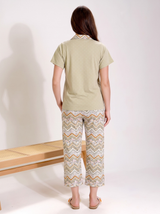 Ensemble Pyjama Femme Vert Menthe Uni & Pantacourt – présentation du modèle, pyjama femme Allure Maroc