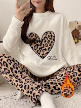 Ensemble Pyjama Femme Automne-Hiver en Polaire Flanelle